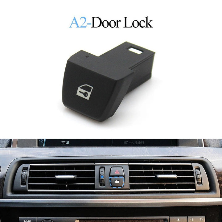 Car Craft Compatible With Bmw 5 Series F10 F07 Gt 2011-2017 6 Series F06 F12 2011-2019 7 Series F01 F02 2009-2015 X3 F25 2011-2013 Door Lock Unlock Button Switch Cover 61319161896-c2
