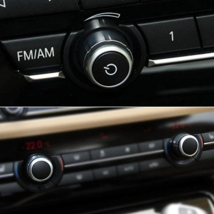 Car Craft Compatible With Bmw 5 Series F10 F07 Gt 11-17 6 Series F06 11-15 7 Series F01 F02 F04 09-15 X5 X6 F15 F16 14-18 Front Console Radio Music Player Volume Knob Switch Button 61319230047 Without Letter CC-7929 - CAR CRAFT INDIA