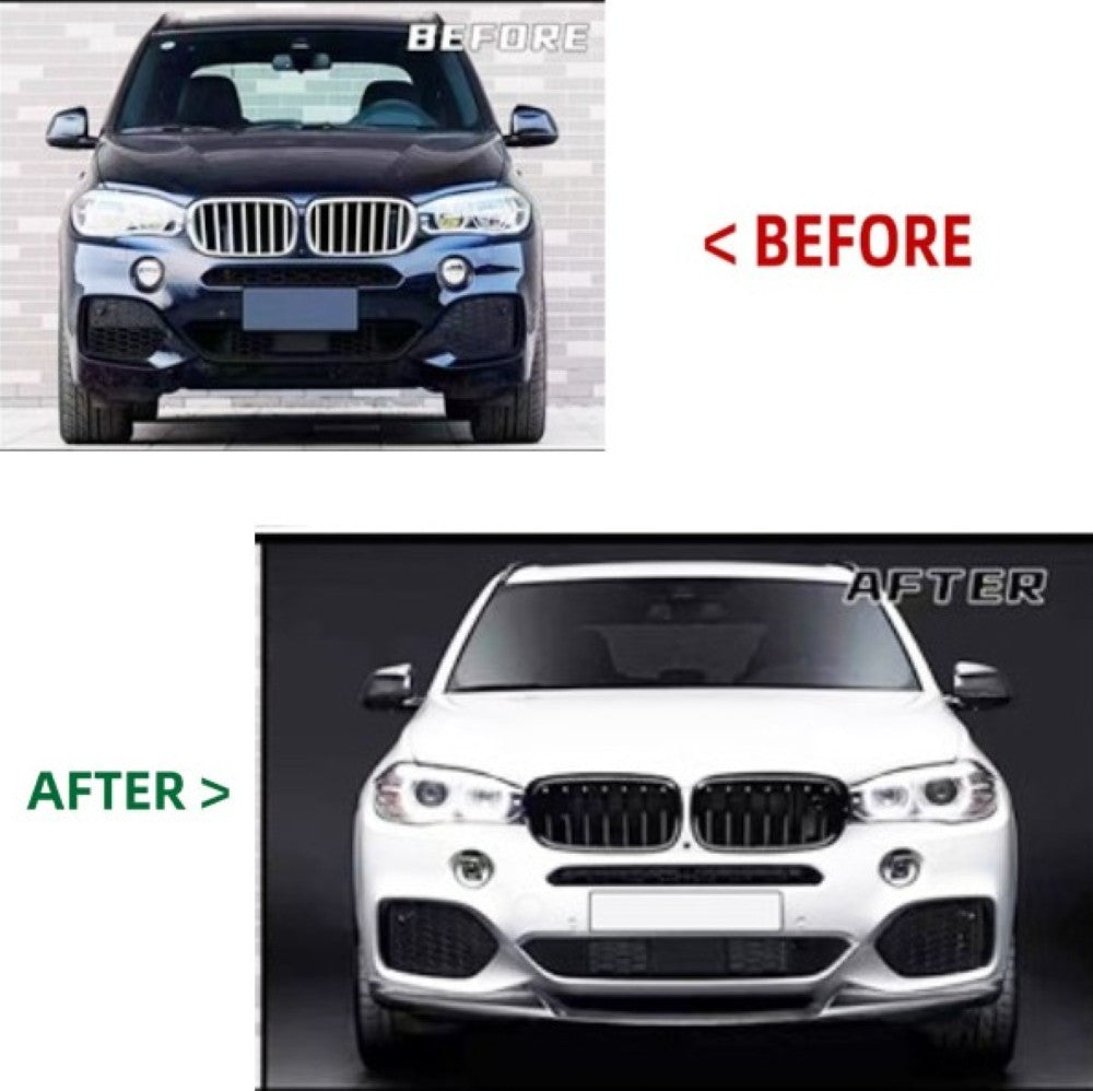 Car Craft Compatible With Bmw X5 F15 2014-2018 M Tech Bumper Bodykit M Performance M Tech Mt Bodykit Body Kit Front Lip Splitter Skirt Side Skirt Rear Afte Rlip Diffuser Trim Gc F15 012