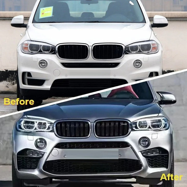 Car Craft Compatible With Bmw X5 F15 2014-2019 Front Bumper Upgrade Convert To M Sport Mp M Performance M Sport X5m Bodykit Wheel Arch F15-004 Gc
