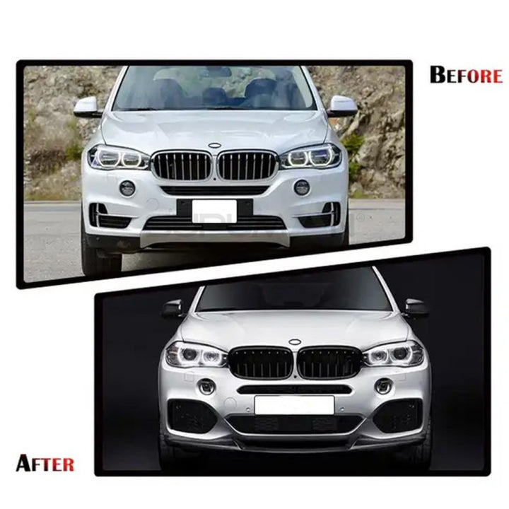 Car Craft Compatible With Bmw X5 F15 Upgrade Convert To M Sport M Performance M Tech Mt Bodykit Body Kit Front Rear Bumper Front After Lip Diffuser Skirt Splitter Exhaust Tip Pipe Wheel Arch Gc F15 009