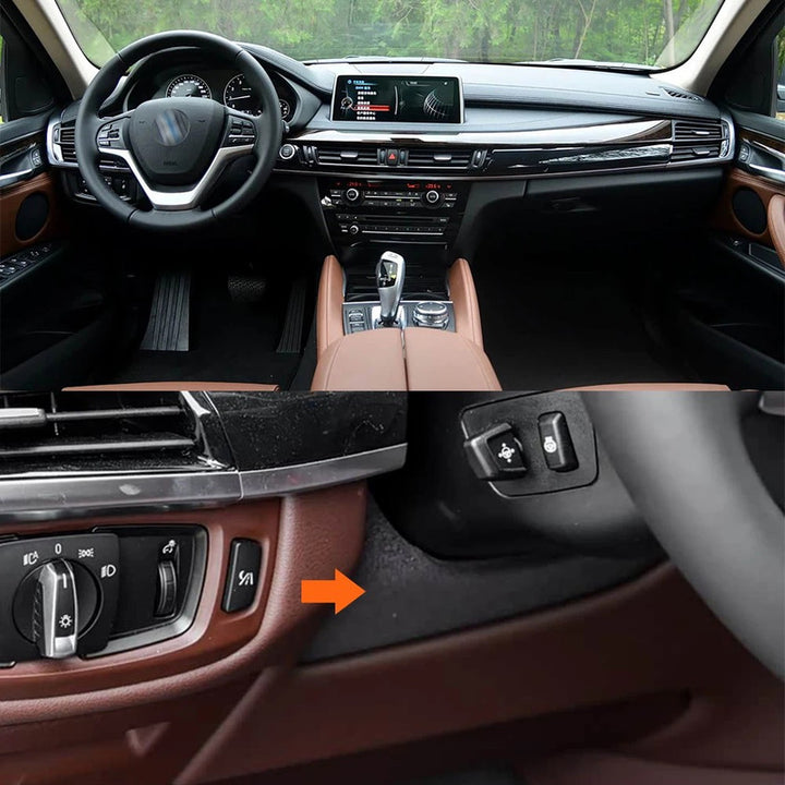 Car Craft Compatible With Bmw X5 X6 F15 F16 2013-2019 Car Front Dashboard Steering Wheel Under Lower Cover Sponge Backplate 51459298955-d - CAR CRAFT INDIA