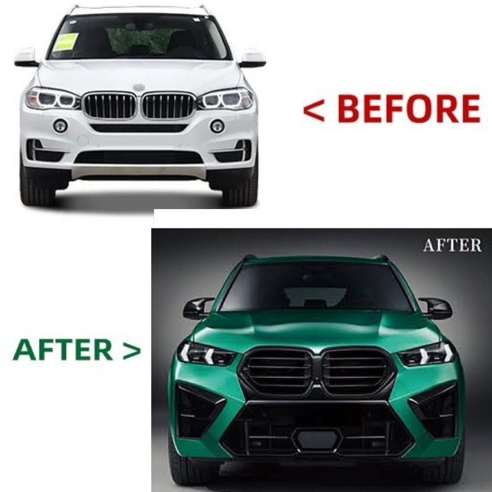 Car Craft Compatible With Bmw X5 F15 2014-2018 To X5 G05 Lci 2023+ M Sports Xm5 Upgrade Facelift Conversion Hood Fender Bodykit Bumper Headlight Taillight CC-6329