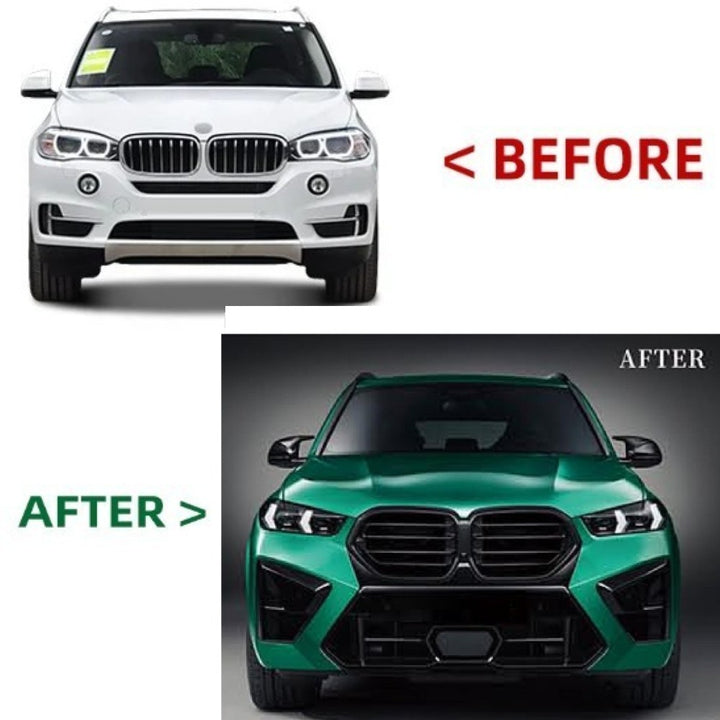 Car Craft Compatible With Bmw X5 F15 2014-2018 To X5 G05 Lci 2023+ M Sports Xm5 Upgrade Facelift Conversion Hood Fender Bodykit Bumper Headlight Taillight CC-6329