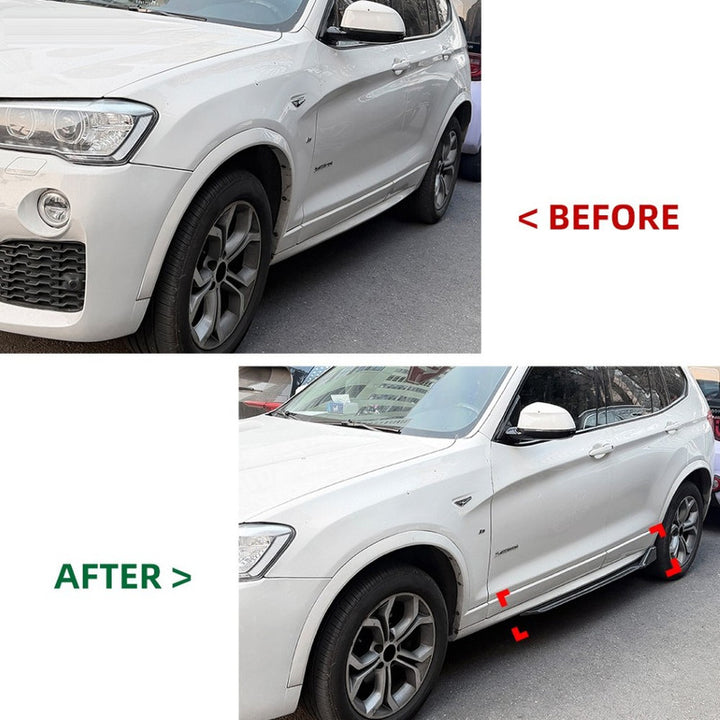 Car Craft Compatible With Bmw X3 F25 X4 F26 M Sport 2011-2017 Side Skirt Splitter Trim Running Board Zst-1489 Gb Glossy Black