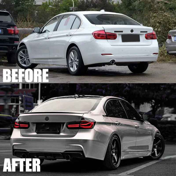 Car Craft Compatible With Bmw 3 Series F30 2012-2018 Rear Bumper After Rear Lip Diffuser F80 M3 Style - CAR CRAFT INDIA