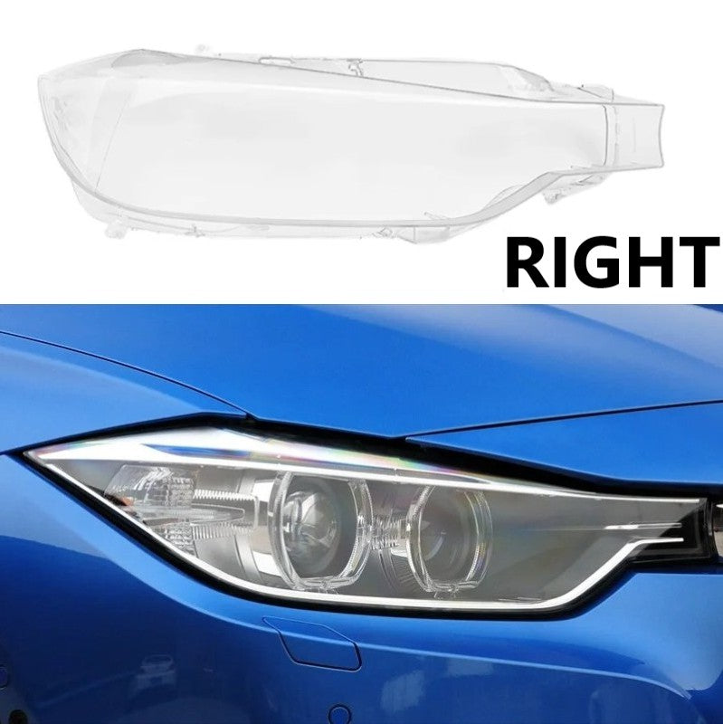 Car Craft Compatible With Bmw 3 Series F30 Lci 2016-2018 Car Front Headlights Headlamp Glass Lenses Cover Dust Shell Transparent Plexiglass Lampshade Ddz-f35xk-16r Right - CAR CRAFT INDIA