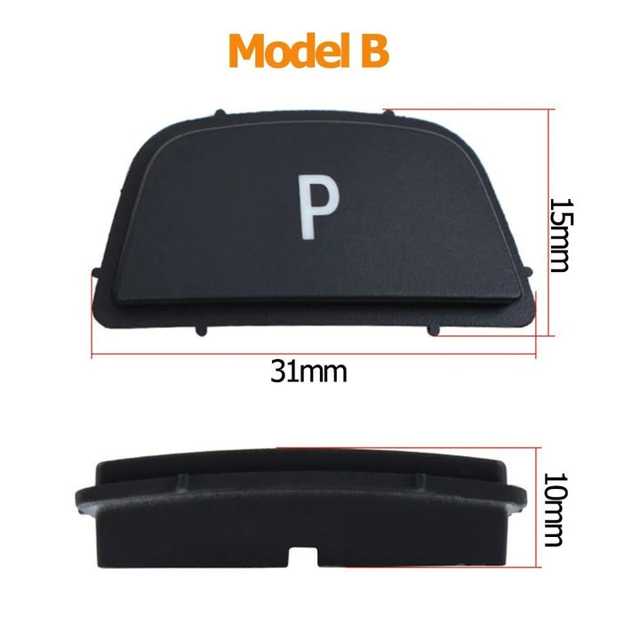 Car Craft Compatible With Bmw 1 2 3 4 5 6 7 Series F20 F30 F34 F10 F07 F06 F12 F01 F02 X3 X4 F25 F26 X5 X6 F15 F16 Gear Shift Lever Auto Parking Switch Letter P Button Cover Model B Red