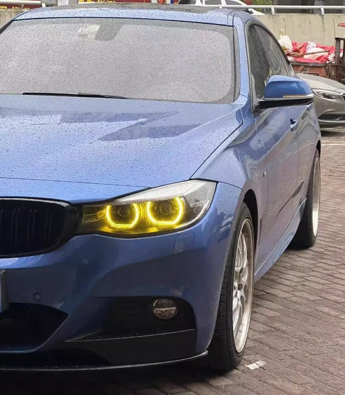 Car Craft Compatible With Bmw 3 Series Gt F34 2012-2015 Led Style Headlight Drl Daytime Running Light Angel Eye Led Module Yellow Chip Color Csl Style Europe - CAR CRAFT INDIA