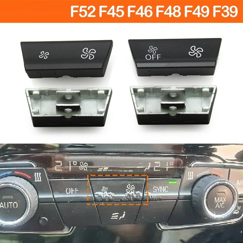 Car Craft Compatible With Bmw 1 2 Series F52 F44 F45 F46 2016-2023 X1 F48 F49 2016-2022 Dashboard Air Conditioner Ac Button Wind Volume Fan Climate Control Switch 64119471104-a2-2 B
