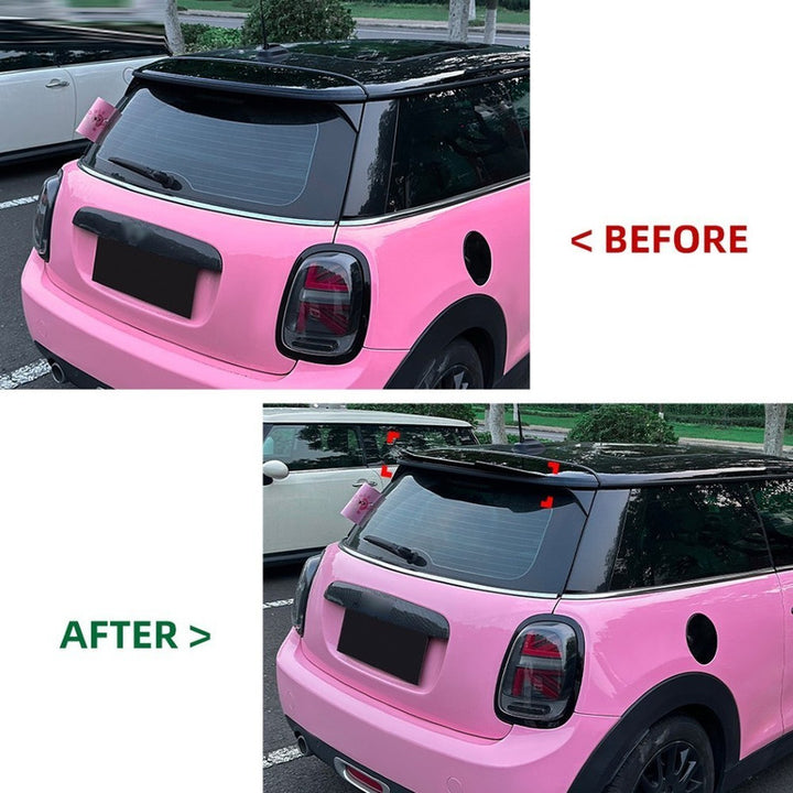 Car Craft Compatible With Mini Cooper F55 F56 2014-2022 Rear Trunk Wing Boot Lip Roof Spoiler Zst-1346 Cf Carbon Fiber Look