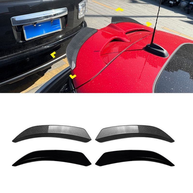 Car Craft Compatible With Mini Cooper F55 F56 2014-2022 Rear Trunk Wing Boot Lip Roof Spoiler Zst-1402 Gb Gloss Black 2 Part