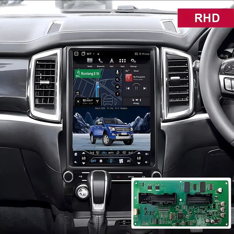 Car Craft Compatible With Ford Endeavour Everest Ranger Raptor 2016 - 2021 Android Multimedia Infotainment Touchscreen Dvd Player Carplay Android Auto 4gb +64gb 12.1 Inch Tesla Style