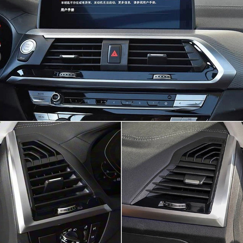 Car Craft Compatible With Bmw X3 X4 Ix3 G01 G02 G08 2017-2021 Car Ac Air Vent Grille Slider Panel Cover 64229363444-mr64229371467-cr Middle Centre Central Right