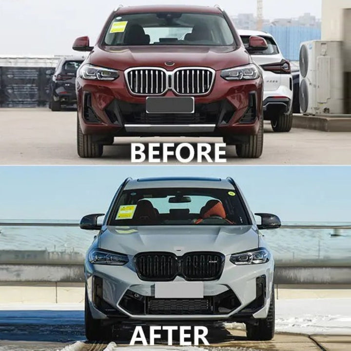 Car Craft Compatible With Bmw X3 G01 G08 2022+ Upgrade Convert To M Sport M Performance X3m Bodykit Body Kit Front Bumper Gc G01 08 023