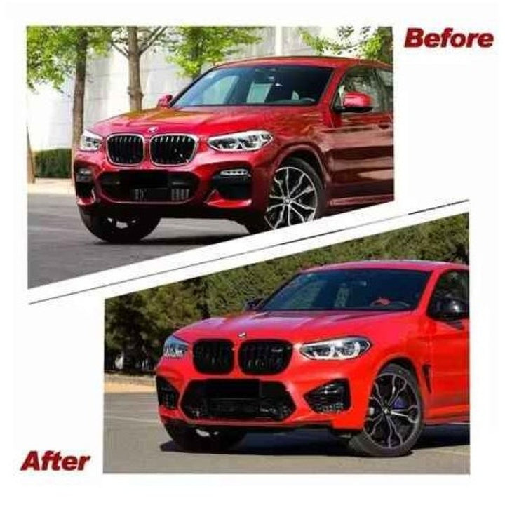 Car Craft Compatible With Bmw X4 G02 2018-2021 Upgrade Convert To M Sport M Performance X4m Bodykit Body Kit Front Bumper Splitter Grill Lip Diffuser Exhaust Pipe Tip 25i Gc G02 003