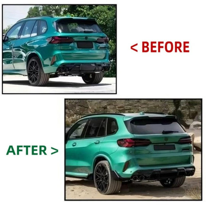 Car Craft Compatible With Bmw X5 G05 Lci 2023-2026 X5m Upgrade Convert To M Sport M Performance X5m Black Samurai Aero Kit Bodykit Body Kit Side Skirt Splitter Front Lip Diffuser Gc F95 002
