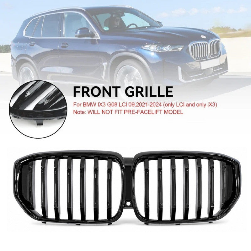 Car Craft Compatible With Bmw X5 G05 Lci 2023-2026 M Sport Mt M Tech Front Bumper Show Grill Single Glossy Black Gc G05 G18 004