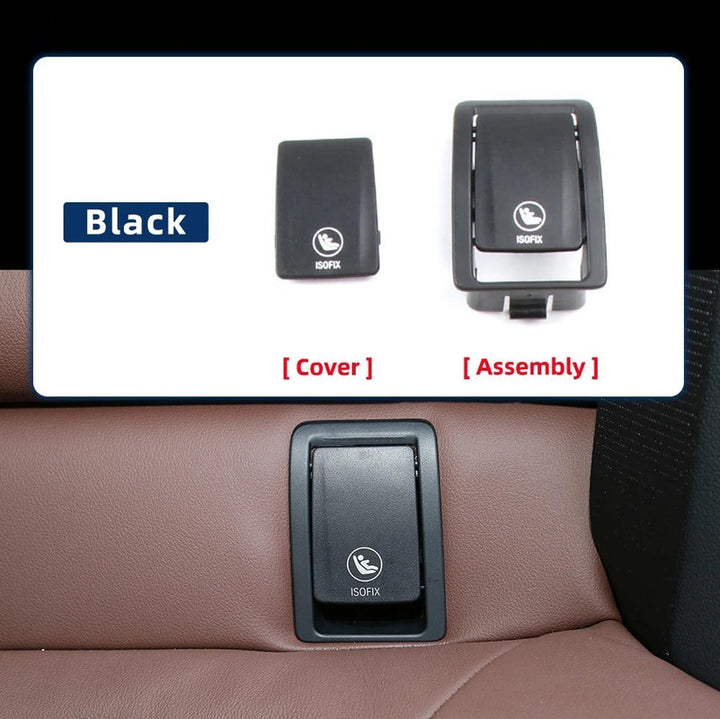 Car Craft Compatible With Bmw X6 G06 2019-2025 Rear Child Seat Anchor Safety Isofix Restraint Backseat Buckle Covers 52207939539-1 Gray White CC-9025