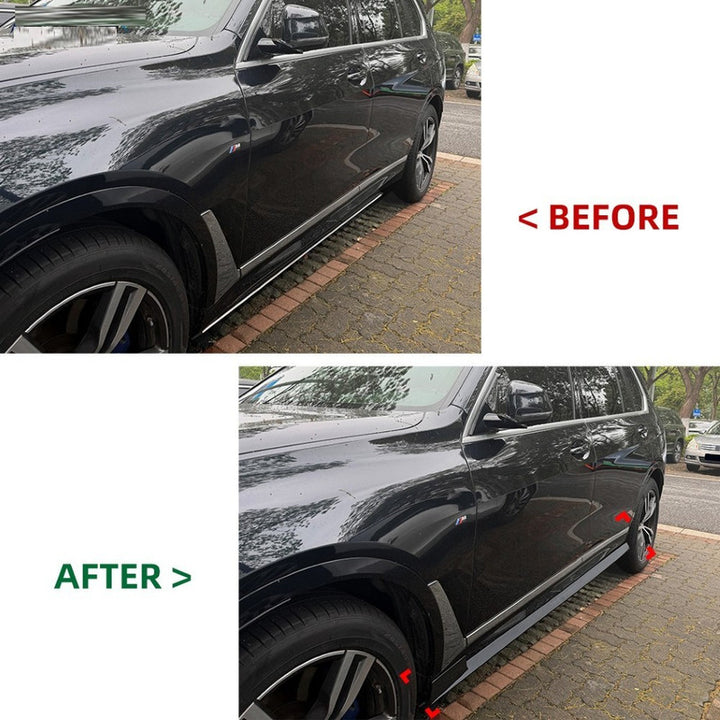 Car Craft Compatible With Bmw X7 G07 2019-2026 M Sport Side Skirt Splitter Trim Running Board Zst-1505 Cf Carbon Fiber Look