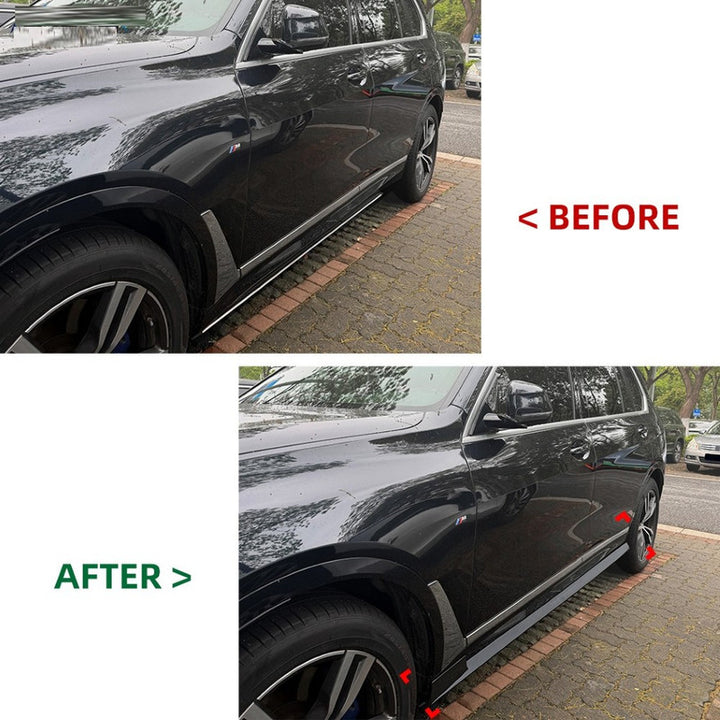 Car Craft Compatible With Bmw X7 G07 2019-2026 M Sport Side Skirt Splitter Trim Running Board Zst-1505 Gb Glossy Black