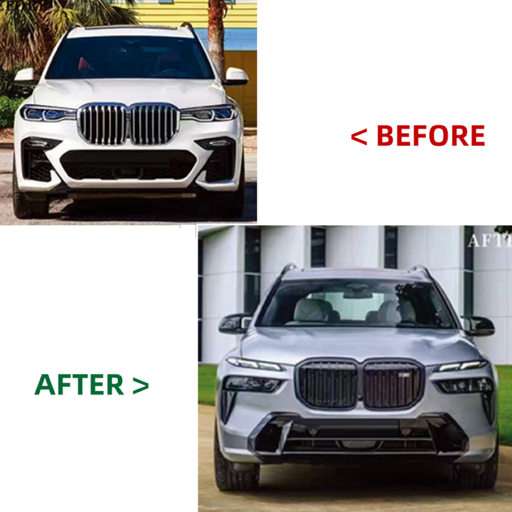 Car Craft Compatible With Bmw X7 G07 2018-2022 To X7 To X7 G07 Lci 2023+ X7m M Sports Upgrade Facelift Conversion Bodykit Bumper Headlight Taillight CC-6339-3 - CAR CRAFT INDIA
