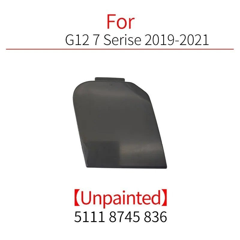 Car Craft Compatible With Bmw 7 Series G11 G12 Lci 2019-2021 M Sport Front Bumper Trailer Tow Towing Hook Hole Cover 51118745836 Unpainted - CAR CRAFT INDIA