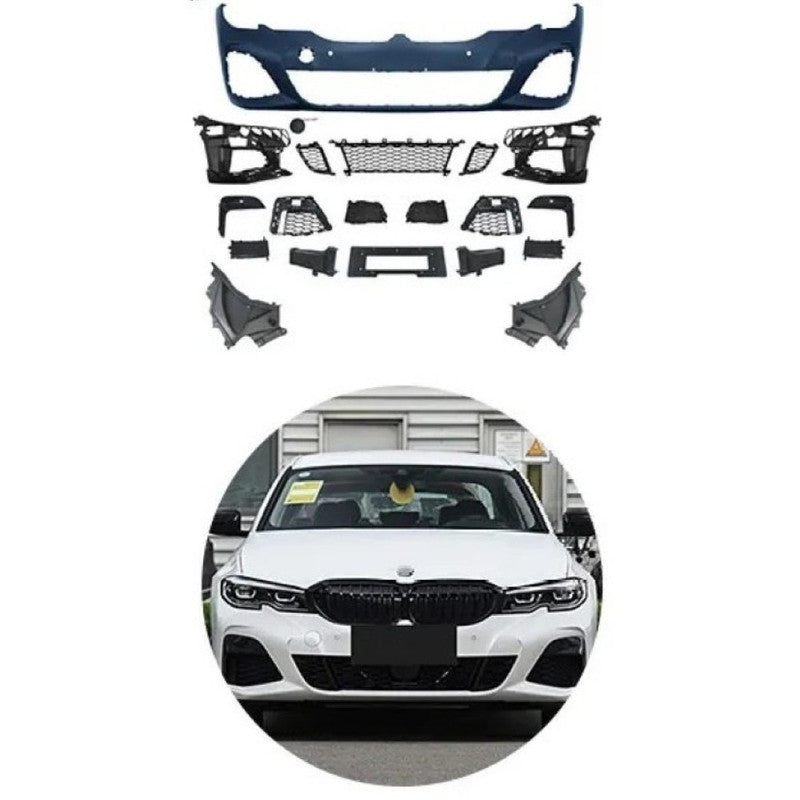 Car Craft Compatible With Bmw 3 Series G20 2019-2022 Upgrade Facelift Convert To M Performance M Sport M Tech M-tech Bodykit Bumper Body Kit Front Bumper Assembly Gc G20/28-002