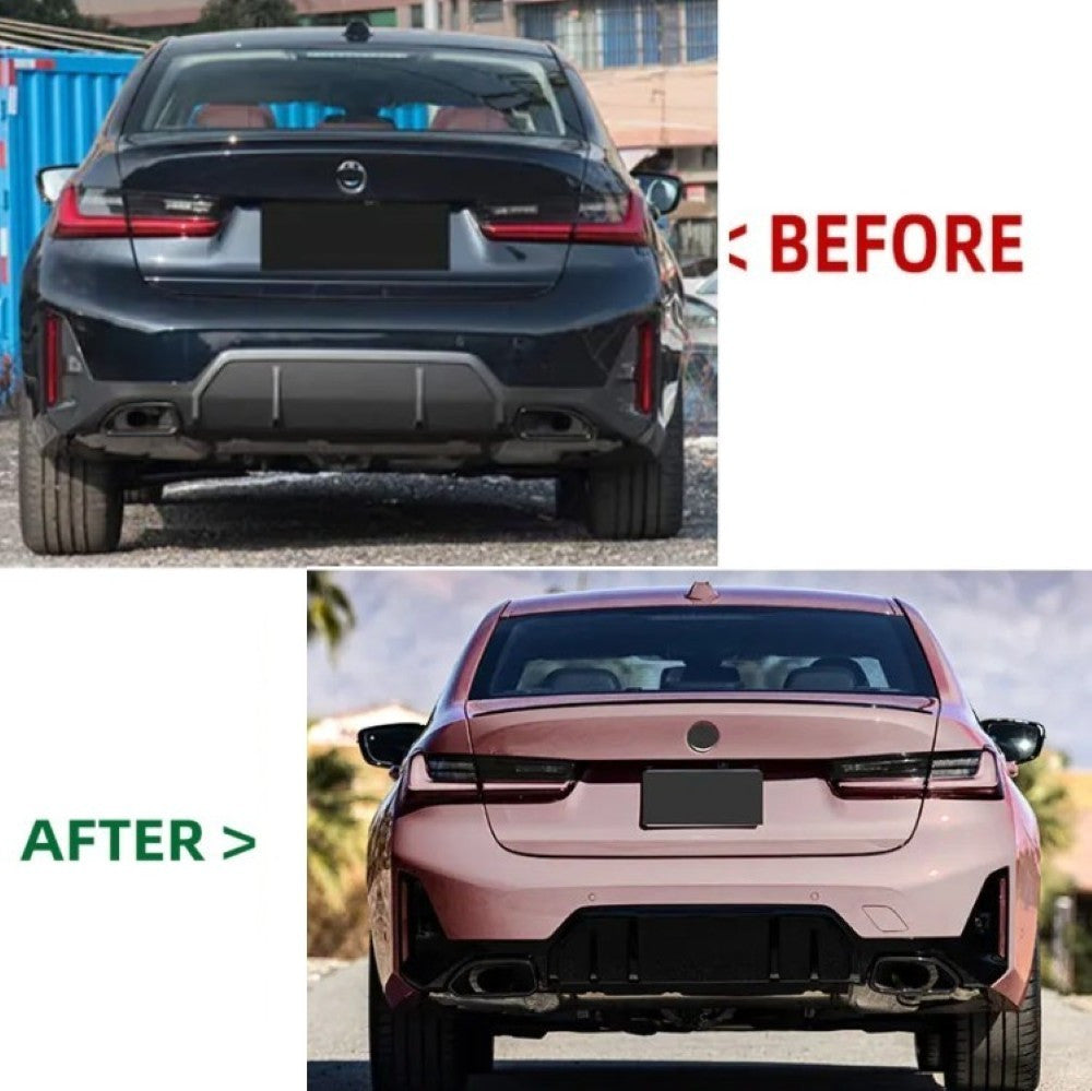Car Craft Compatible With Bmw 3 Series G20 LCI 2023+ Upgrade Facelift Convert To M Performance M Sport M Tech M-tech Bodykit Bumper Body Kit Rear Bumper Assembly Gc G20/28-037