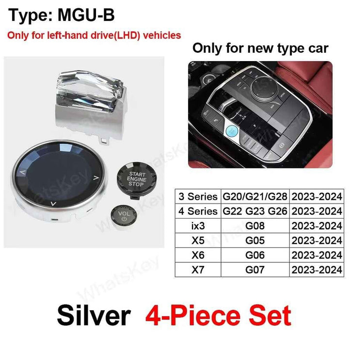Car Craft Compatible With Bmw 2 Series F44 3 Series G20 7 Series G12 G70 G26 X3 X4 X5 X6 X6 G01 G08 G02 G05 G06 G07 Z4 G29 Crystal Gear Shift Knob Paddle Handle Scroller Start Stop Volume Button