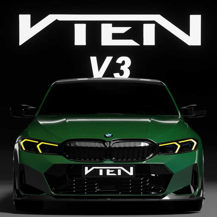 Car Craft Compatible With Bmw 3 Series Lci G20 G28 2023-2026 Front Bumper Lip Splitter Skirt Trim Vten V Ten Style V3
