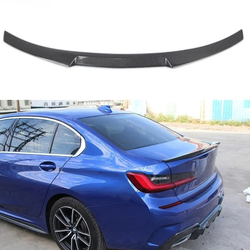 Car Craft Compatible With Bmw 3 Series G20 G28 M3 M4 2019-2026 Rear Trunk Wing Boot Ducktail Lip Roof Spoiler Real Carbon Fiber Cs Style