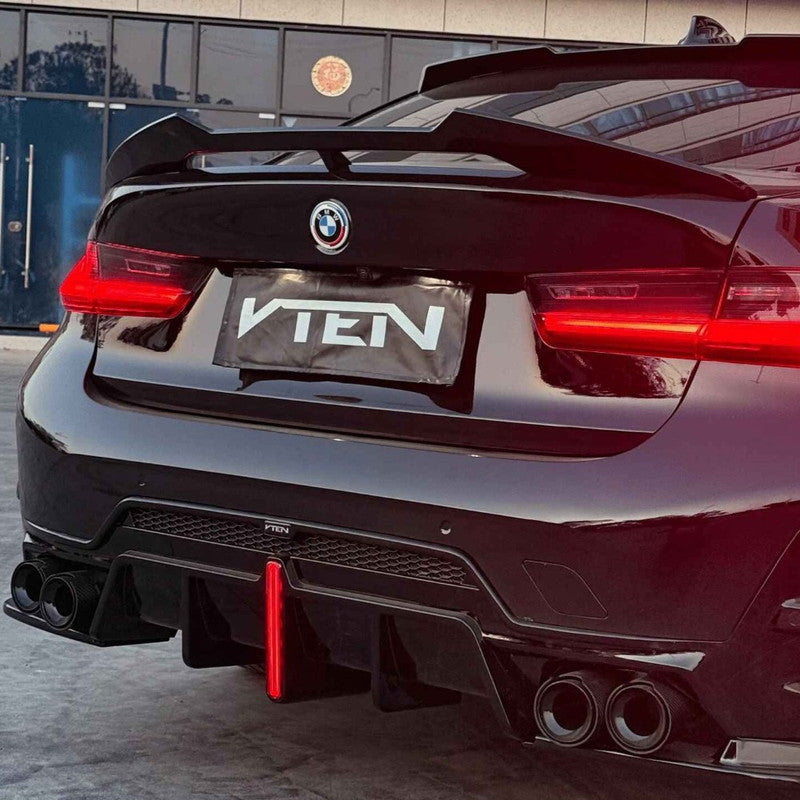 Car Craft Compatible With Bmw 3 Series G20 G28 2019-2026 M Sport M340i Trunk Wing Boot Lip Roof Spoiler Trim Skirts V Ten Vten Style V2 - CAR CRAFT INDIA
