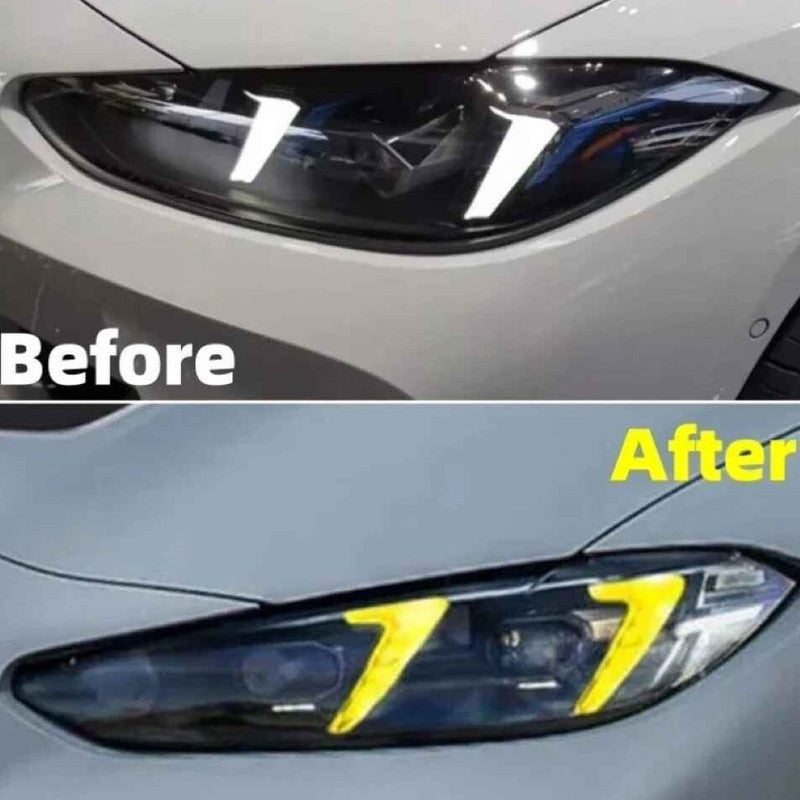 Car Craft Compatible With Bmw M3 G80 G82 M4 G83 4 Series G22 G26 Lci 2025 + Csl Led Style Led Style Headlight Drl Daytime Running Light Angel Eye Led Module Yellow
