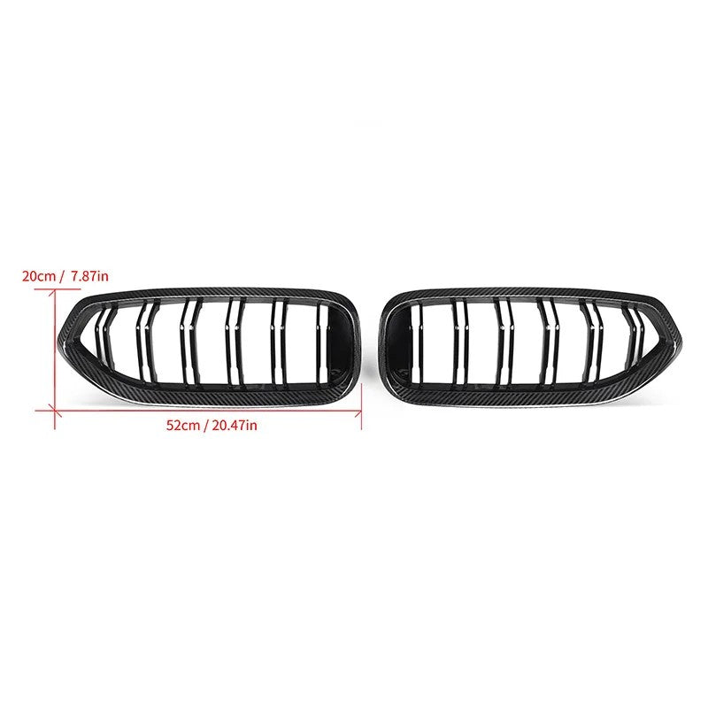 Car Craft Compatible With Bmw Z4 G29 2019-2025 Front Bumper Show Grill Real Carbon Fiber - CAR CRAFT INDIA