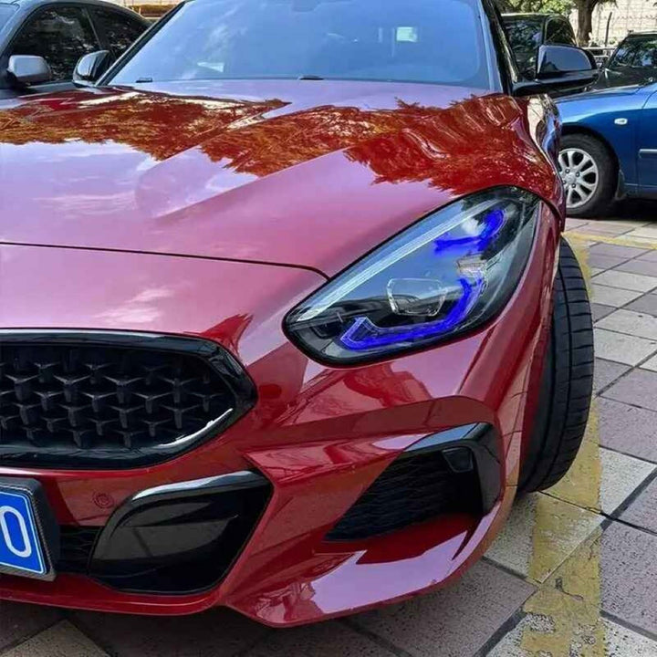 Car Craft Compatible With Bmw Z4 G29 2019-2023 Led Style Headlight Drl Daytime Running Light Angel Eye Led Module Rgb Chip Color Csl Style Europe - CAR CRAFT INDIA