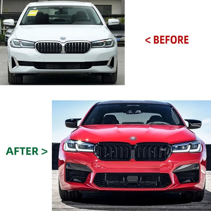 Car Craft Compatible With Bmw 5 Series Lci G30 G38 F90 2021-2023 Upgrade Facelift Convert To M5 M Sport Front Bumper Bodykit Assembly G30/38-027 CC-10374