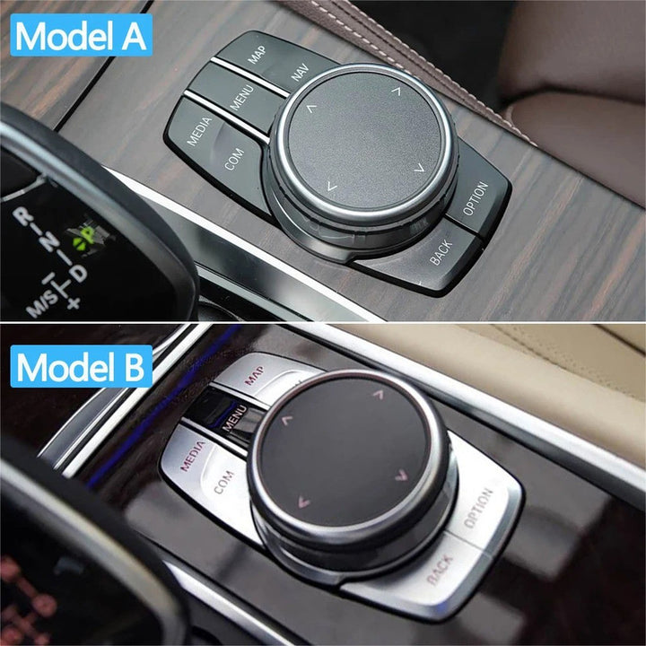 Car Craft Compatible With Bmw 5 Series G30 2017-2022 6 Series Gt G32 2017-2024 7 Series G11 G12 2016-2022 X3 X4 G01 G02 2016-2021 Central Console Cic Idrive Multimedia Control Button Cover Trim 65829459631-q5 Model A Black - CAR CRAFT INDIA