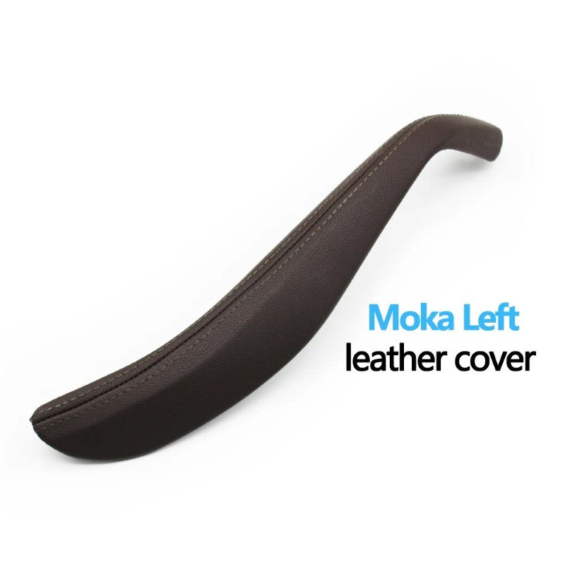 Car Craft Compatible With Bmw 5 Series G30 F90 2018-2024 Interior Door Pull Handle Leather Outer Cover 51419212635l Moka Left - CAR CRAFT INDIA