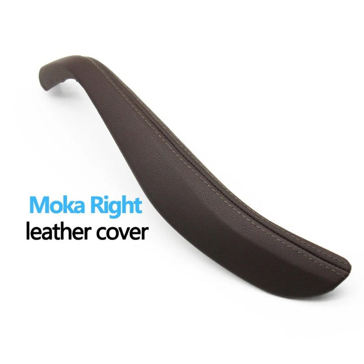Car Craft Compatible With Bmw 5 Series G30 F90 2018-2024 Interior Door Pull Handle Leather Outer Cover 51419212636r Moka Right - CAR CRAFT INDIA