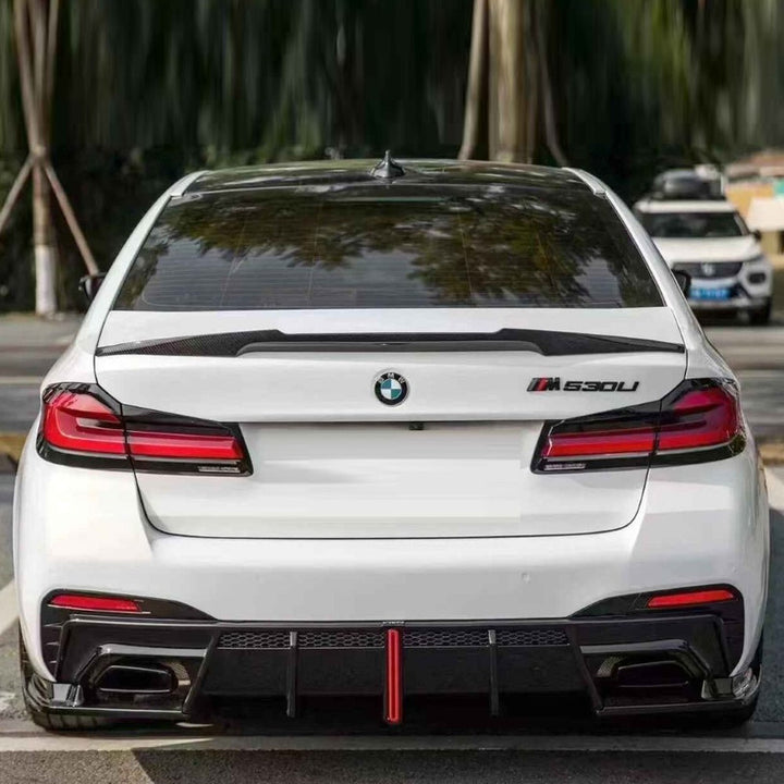 Car Craft Comptible With Bmw 5 Series G30 Lci 2021+ M Sport M5 Front Bumper Upgraded Bodykit Body Kit Skirts Splitter Front Rear Lip Diffuser Side Skirts Spoiler Trims Cannards Vten Style CC-9081