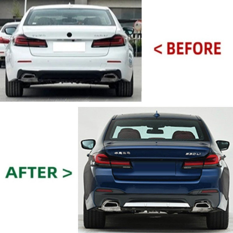 Car Craft Compatible With Bmw 5 Series Lci G30 G38 F90 2021-2023 Upgrade Facelift Convert To Mt M Tech M Sport Rear Bumper Bodykit Assembly G30/38-011