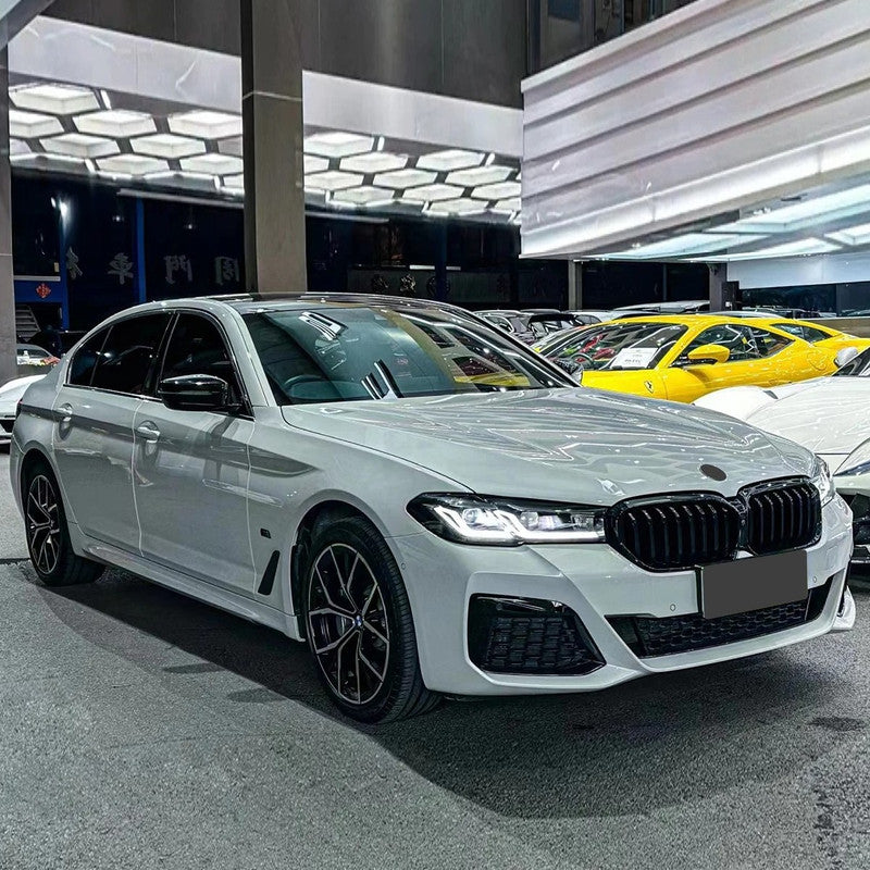 Car Craft Compatible With Bmw 5 Series G30 G38 F90 2018-2023 Upgrade Facelift Convert To M5 M Sport Side Skirt Splitter Running Board G30-012 Short