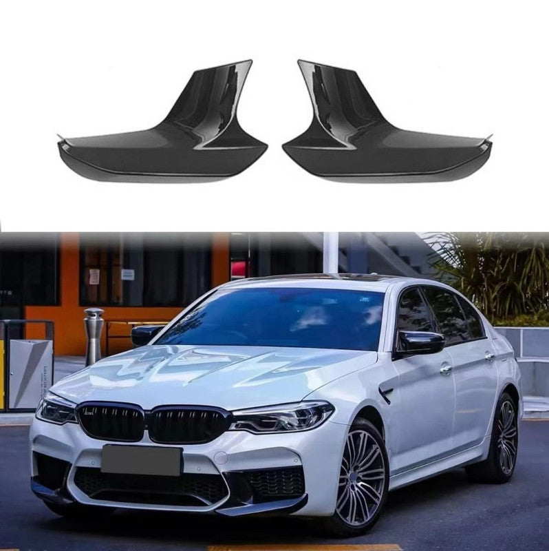 Car Craft Compatible With Bmw 5 Series G30 G38 F90 2018-2020 M5 M Sport Front Bumper Lip Splitter Skirt Trim G30/38-020/021 Gloss Black