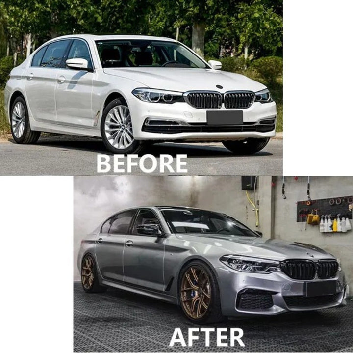 Car Craft Compatible With Bmw 5 Series G30 G38 F90 2018-2020 Upgrade Facelift Convert To M Sport Mt M Tech M Performance Front Rear Bumper Bodykit Assembly Side Skirt Splitter Diffuser