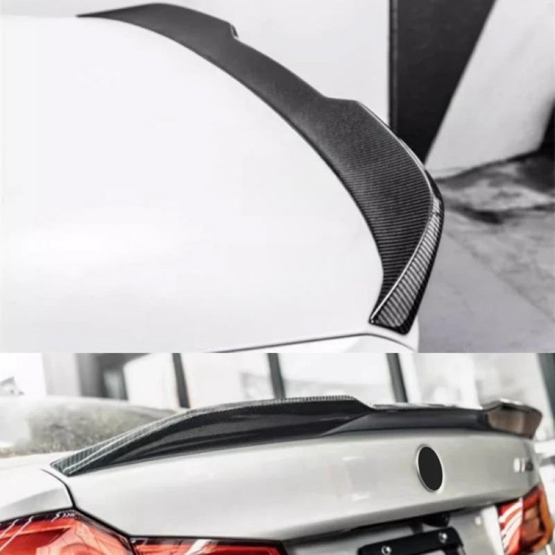 Car Craft Compatible With Bmw 5 Series G30 G38 F90 2018-2023 Rear Trunk Wing Lip Boot Ducktail Spoiler G30/38-050/051 Cf Carbon Fiber Looks M5cs Style