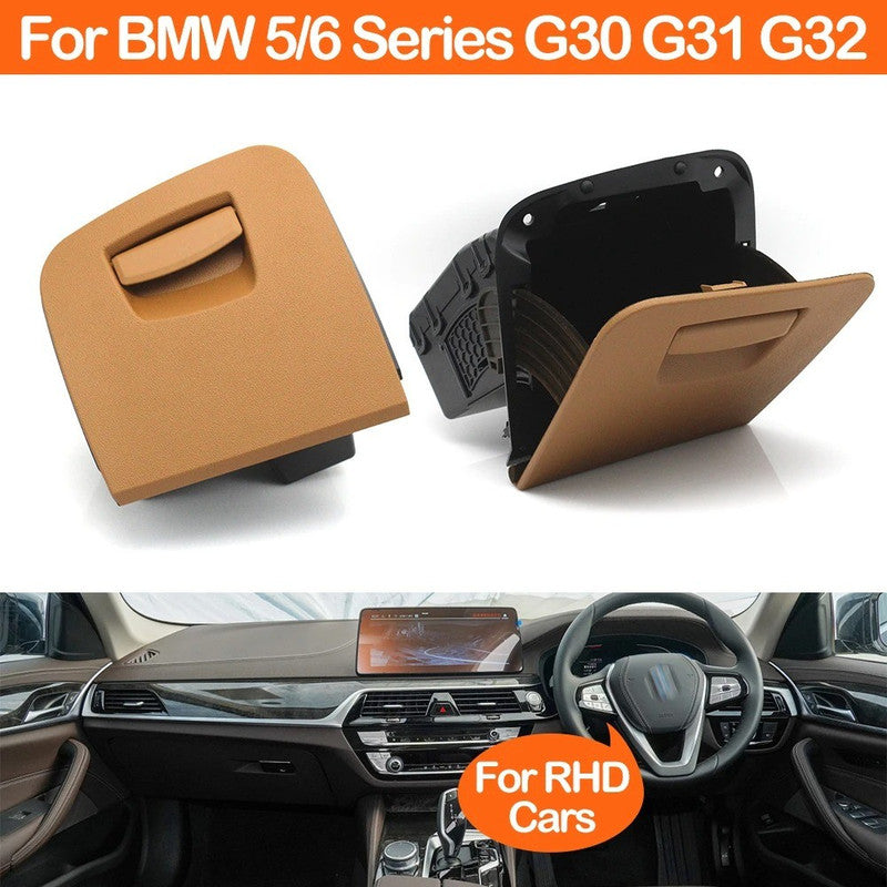 Car Craft Compatible With Bmw 5 Series G30 2017-2022 6 Series Gt G32 2017-2021 Car Dashboard Driving Side Toolbox Glove Storage Switch Box Beige 51167948717