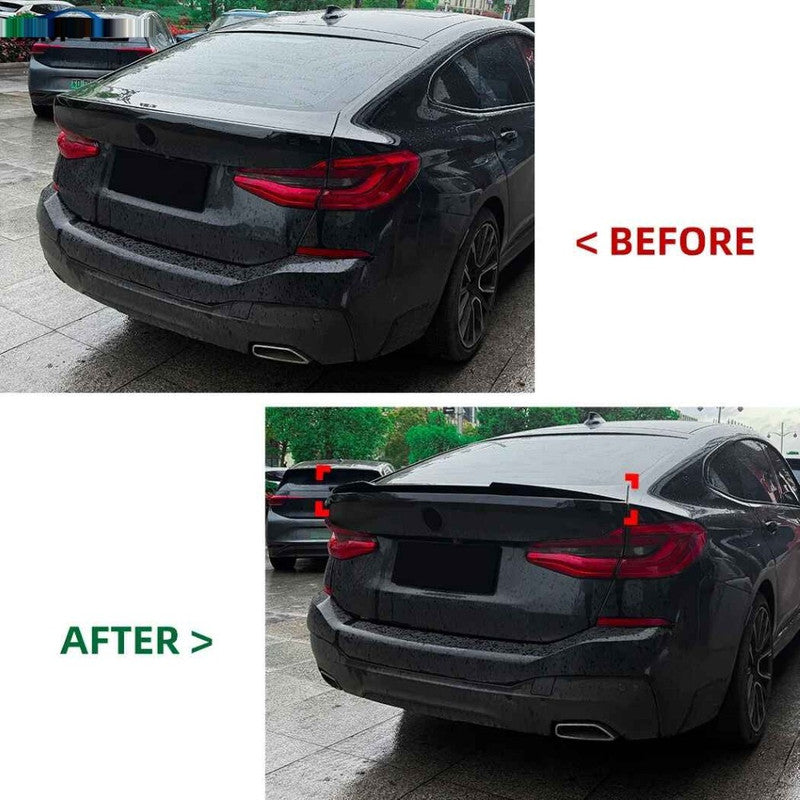 Car Craft Compatible With Bmw 6 Series G32 2017-2025 Rear Trunk Wing Boot Lip Roof Spoiler Zst-1595 Gb Glossy Black