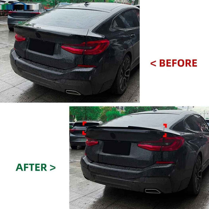 Car Craft Compatible With Bmw 6 Series G32 2017-2025 Rear Trunk Wing Boot Lip Roof Spoiler Zst-1595 Gb Glossy Black