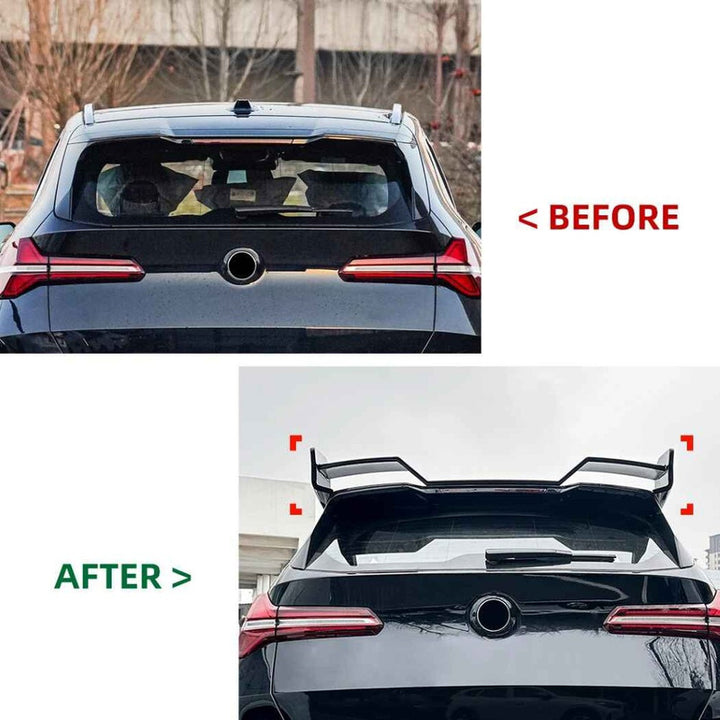Car Craft Compatible With Bmw X3 G45 2025+ Trunk Wing Lip Boot Rear Spoiler M Sport M Performance Mp Style Zst-1125 Gb Glossy Black - CAR CRAFT INDIA
